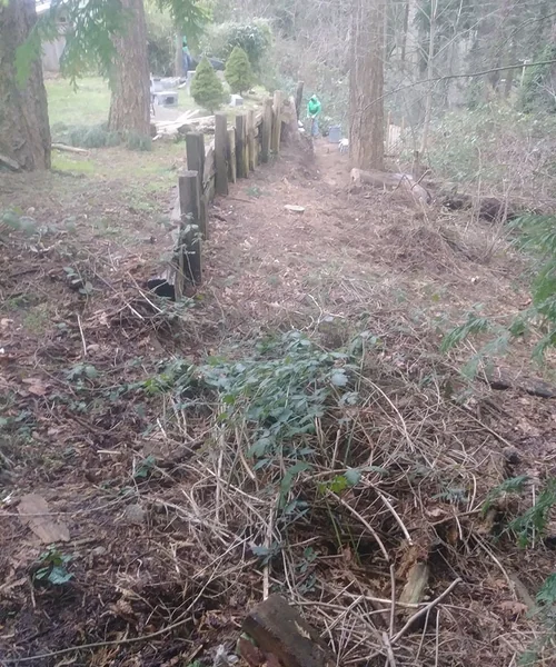 Retaining wall in Bellevue